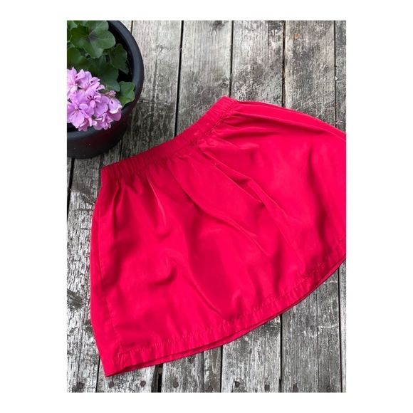 Cherokee Red Mini Skirt A Line Lined Sz 6-6X - Picture 2 of 4